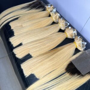 Blonde bone straight